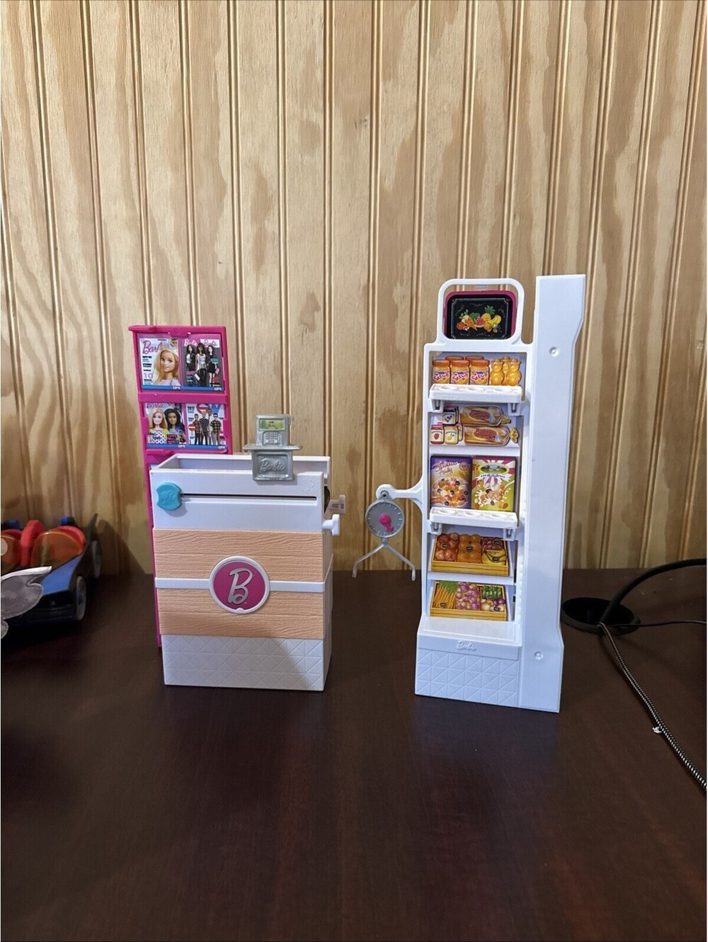 Barbie doll Grocery Supermarket replacement conveyor checkout and shelves
